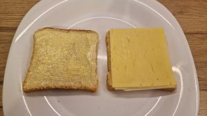 Amerikai sajtos melegszendvics készítése airfryerben 1