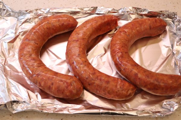 Airfryer sült kolbász 1