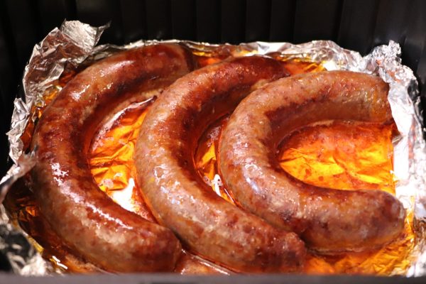 Airfryer sült kolbász 7