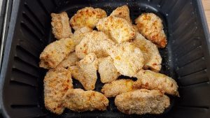 Parmezános csirke nuggets air fryerben