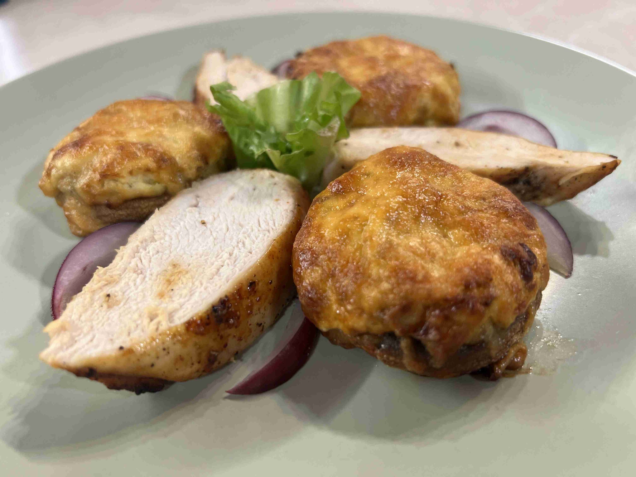 Egészben sült csirkemell airfryerben