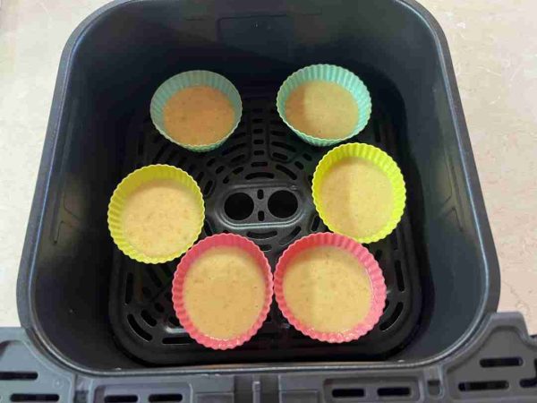 banánkenyér muffin airfryerben