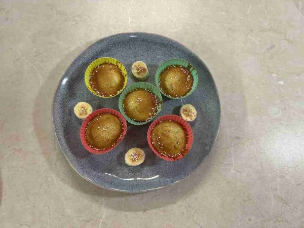 banánkenyér muffin airfryerben