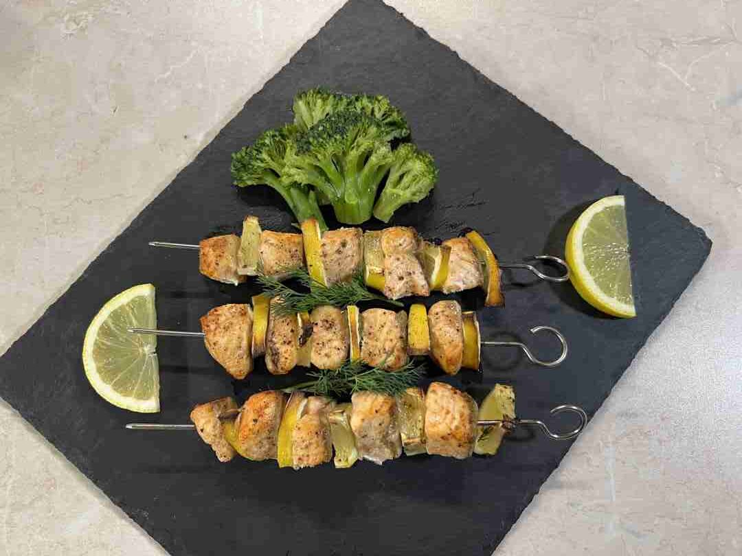 citromos lazacnyárs airfryerben