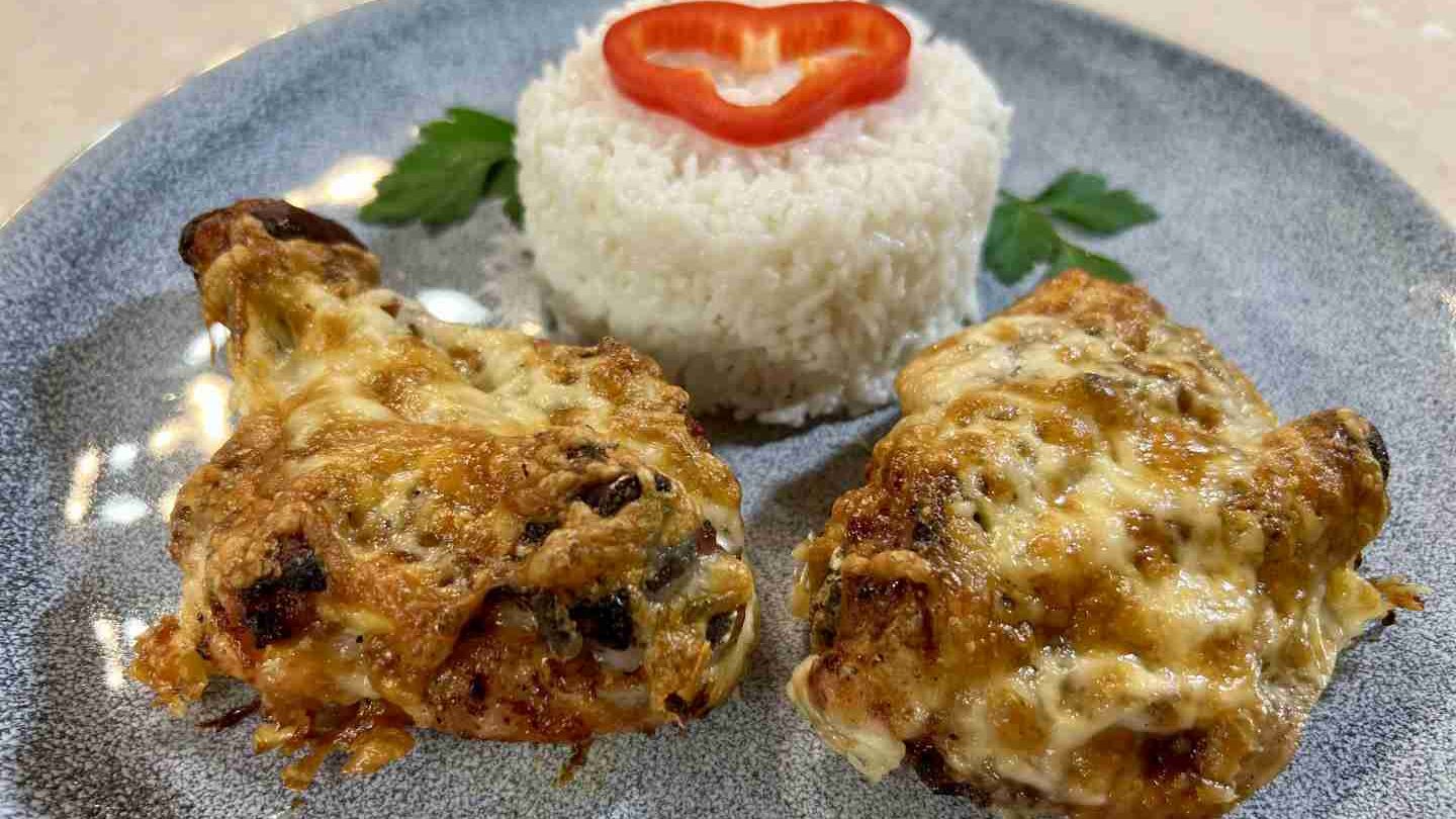 sajtos csirkecomb airfryerben