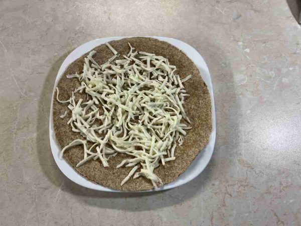 hamis pizza tortillalapból airfryerben