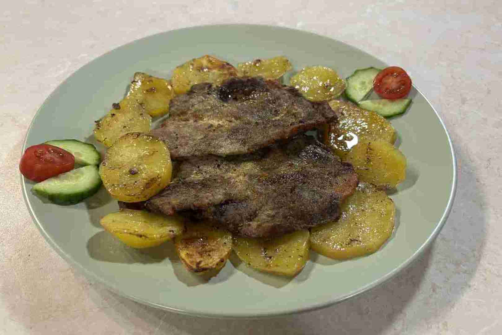 mustáros tarja airfryerben krumplival