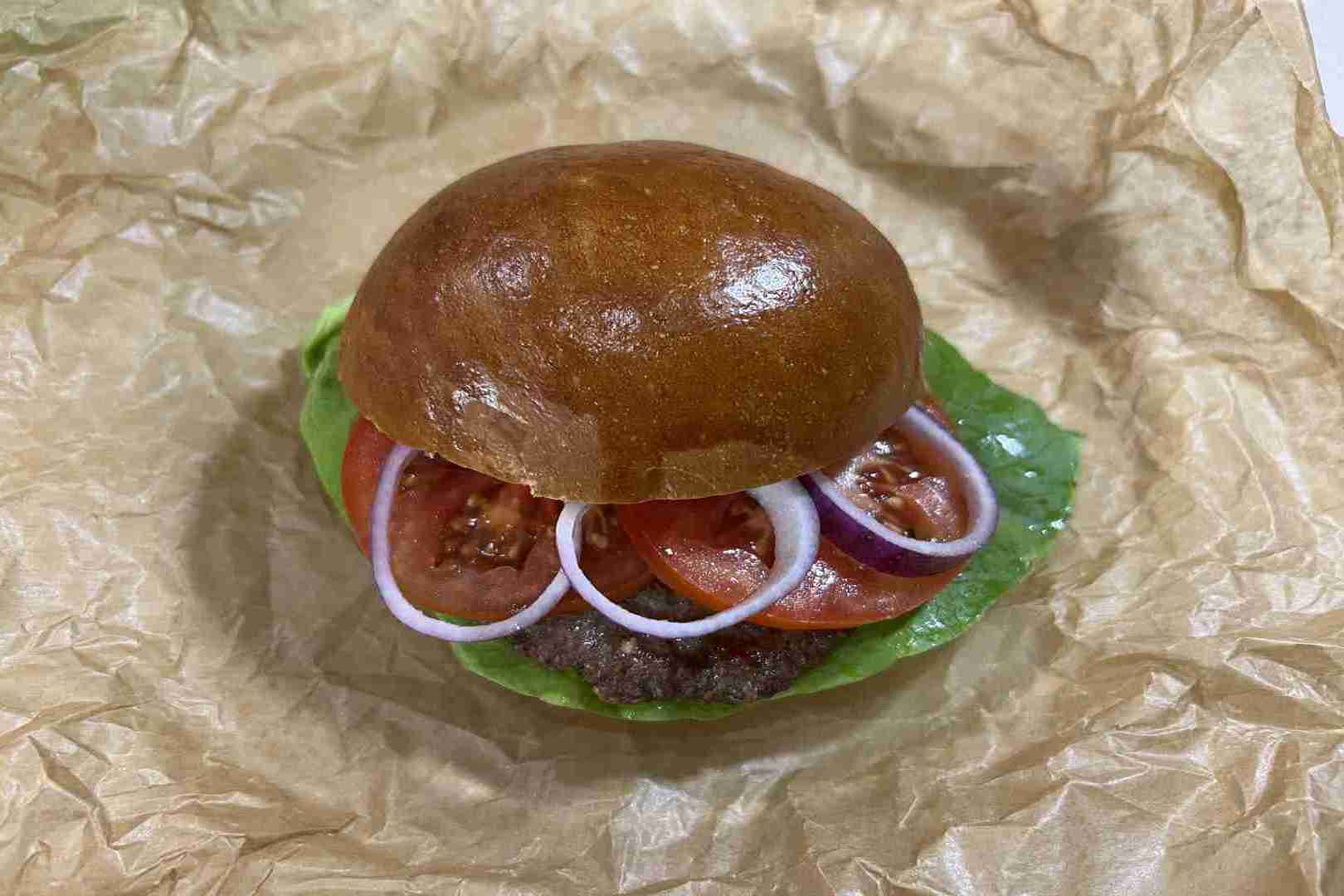 hamburger fagyasztott hamburgerhúsból airfryerben