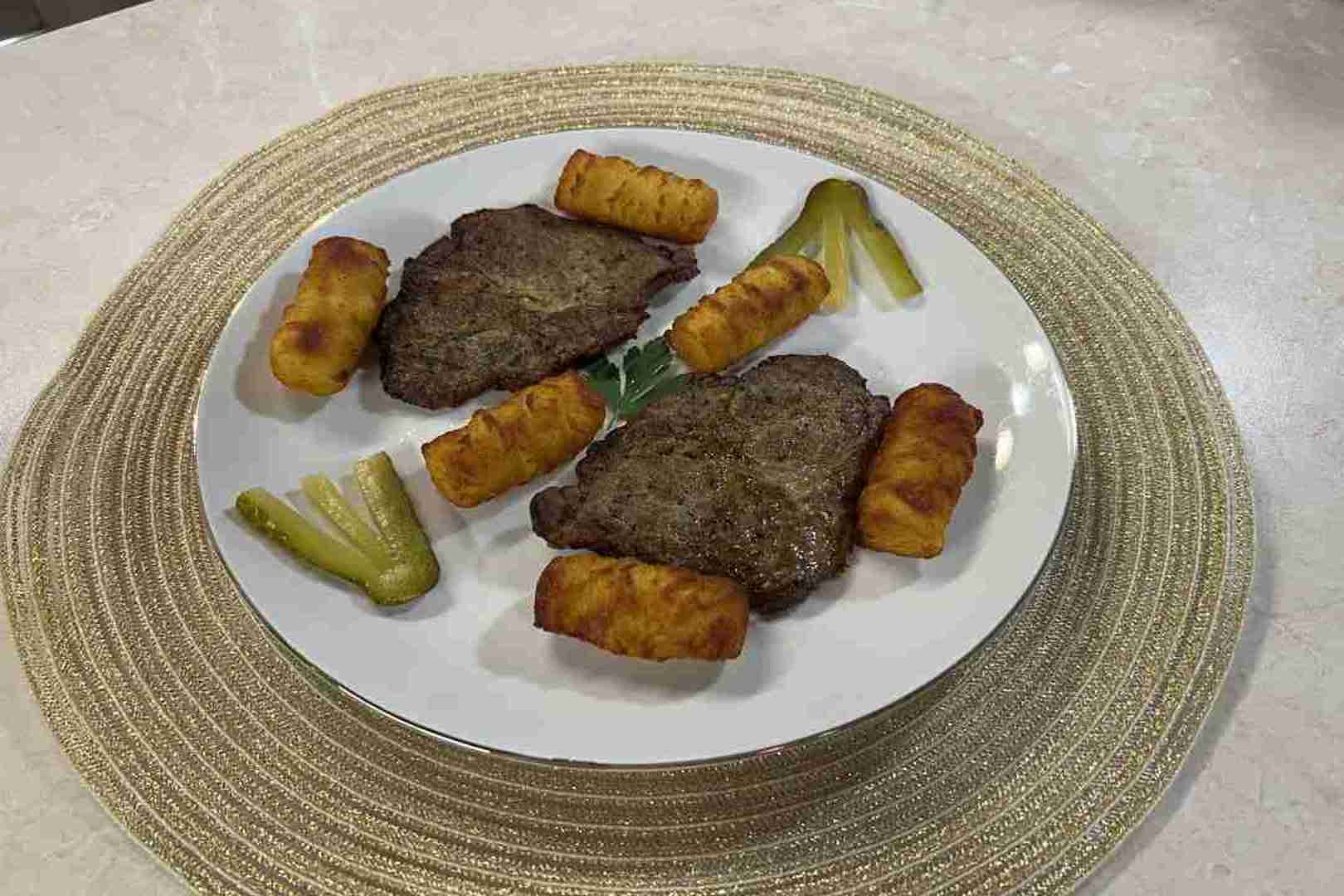 mustáros tarja airfryerben krokettel