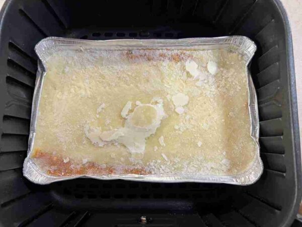 fagyasztott lasagne airfryerben sütés előtt