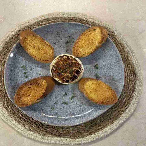 sült camembert airfryerben