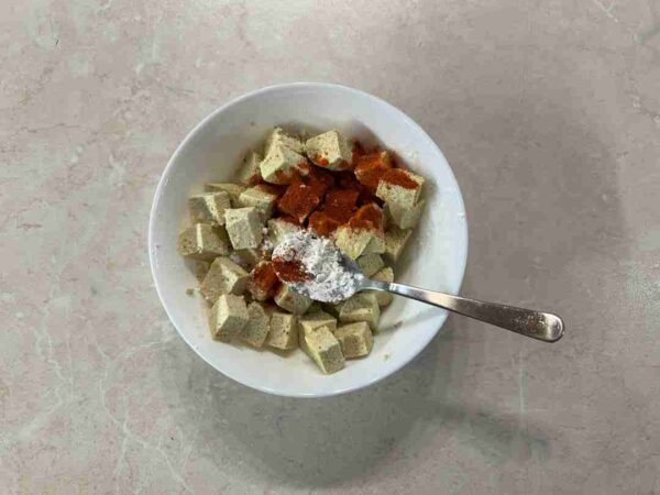 sült tofu airfryerben