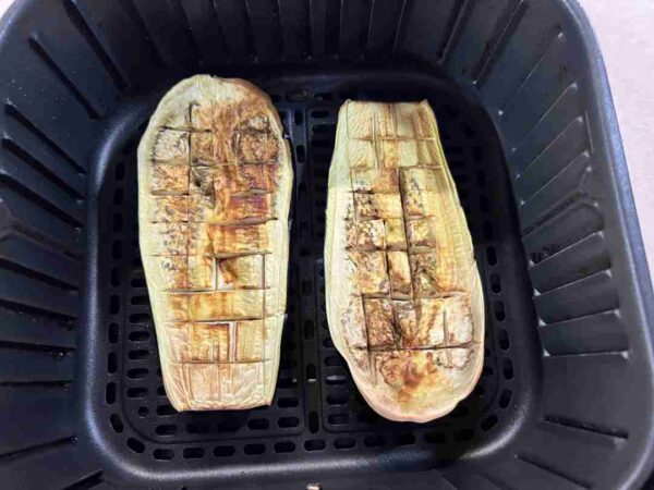 töltött padlizsán airfryerben