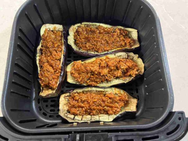 töltött padlizsán airfryerben
